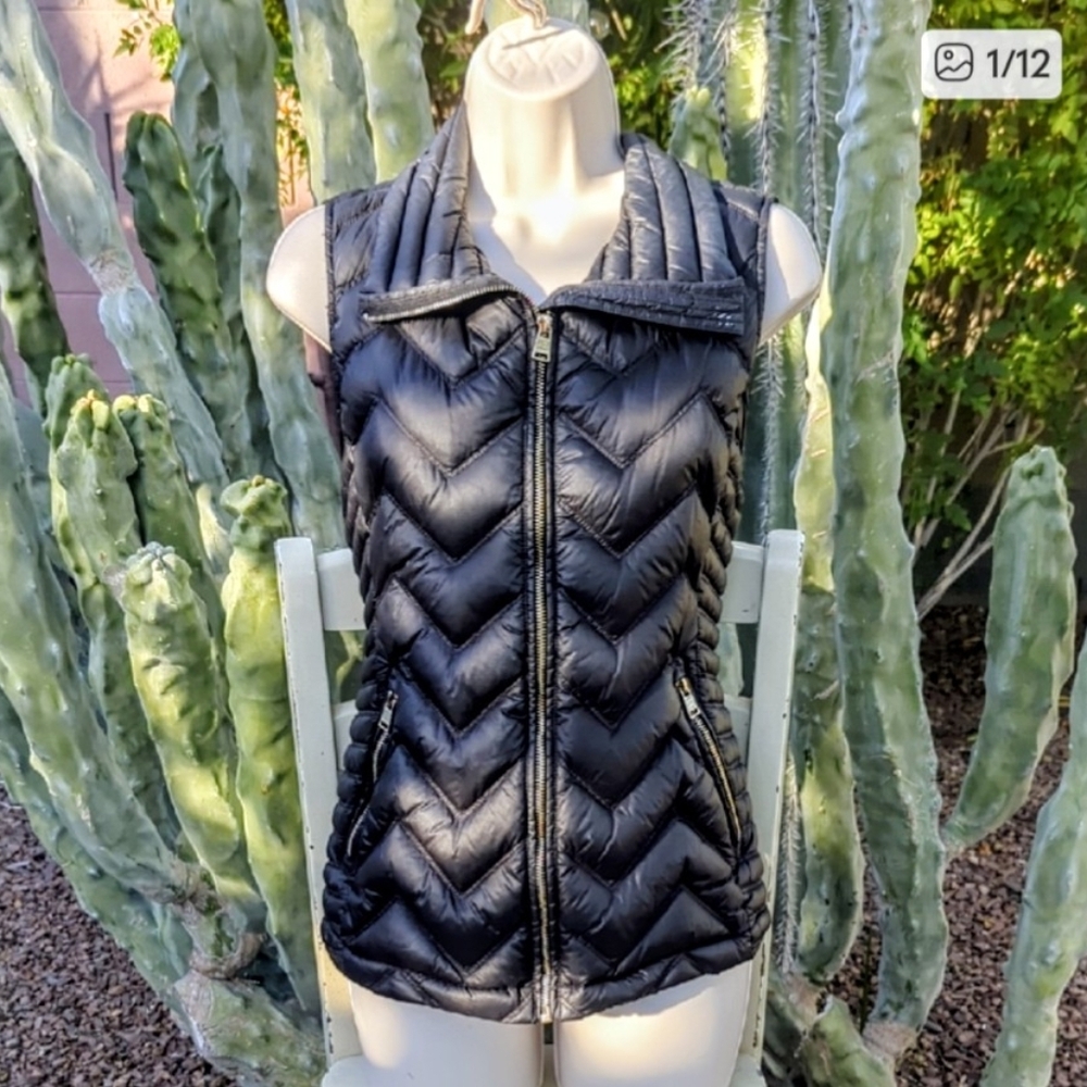 Calvin Klein Performance Black Premium Down Quilted Packable Puffer Vest M